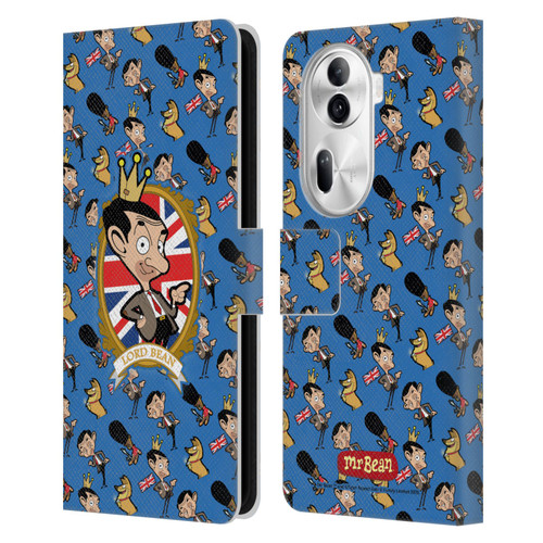 Mr. Bean: The Animated Series Graphic Art Royal Bean Leather Book Wallet Case Cover For OPPO Reno11