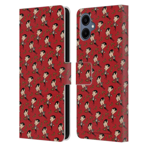 Mr. Bean: The Animated Series Graphic Art Teddy Pattern Leather Book Wallet Case Cover For Samsung Galaxy A06 4G