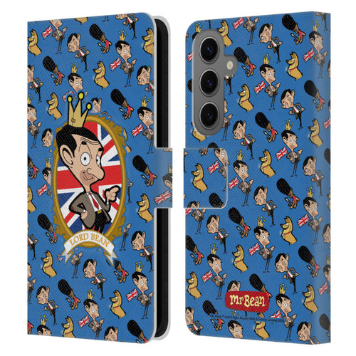 Mr. Bean: The Animated Series Graphic Art Royal Bean Leather Book Wallet Case Cover For Samsung Galaxy S25