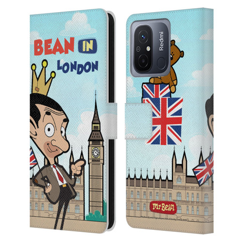 Mr. Bean: The Animated Series Graphic Art Bean In London Leather Book Wallet Case Cover For Xiaomi Redmi 12C
