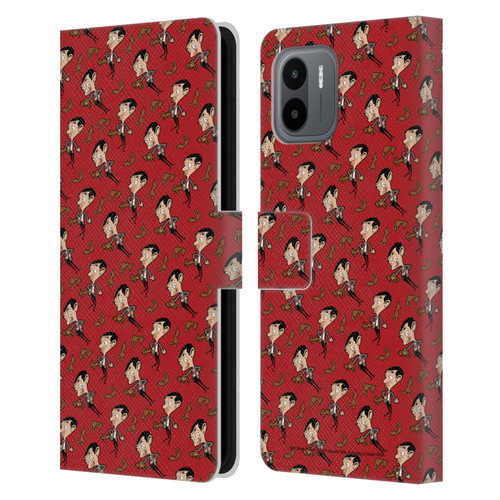 Mr. Bean: The Animated Series Graphic Art Teddy Pattern Leather Book Wallet Case Cover For Xiaomi Redmi A2