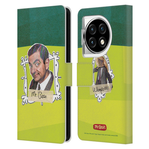 Mr. Bean Doodle Art Portrait Leather Book Wallet Case Cover For OPPO OnePlus Ace 3 5G