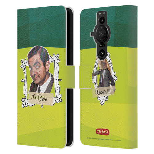Mr. Bean Doodle Art Portrait Leather Book Wallet Case Cover For Sony Xperia Pro-I