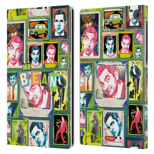 Mr. Bean Graphic Art Collage Leather Book Wallet Case Cover For Amazon Fire Max 11 2023