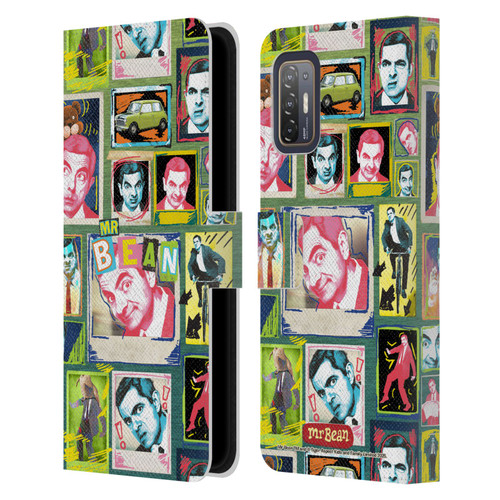 Mr. Bean Graphic Art Collage Leather Book Wallet Case Cover For HTC Desire 21 Pro 5G