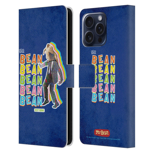 Mr. Bean Graphic Art Turkey Leather Book Wallet Case Cover For Apple iPhone 16 Pro Max