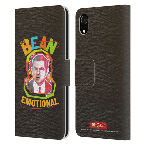 Mr. Bean Graphic Art Bean Emotional Leather Book Wallet Case Cover For Apple iPhone XR