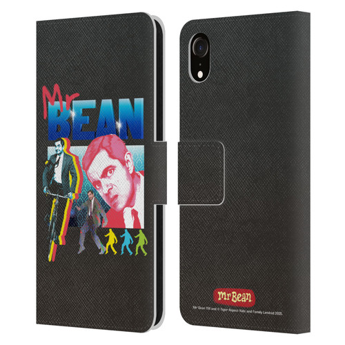 Mr. Bean Graphic Art Bike Leather Book Wallet Case Cover For Apple iPhone XR