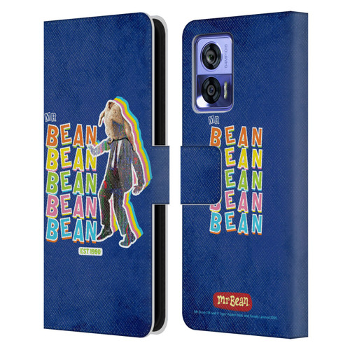 Mr. Bean Graphic Art Turkey Leather Book Wallet Case Cover For Motorola Edge 30 Neo 5G