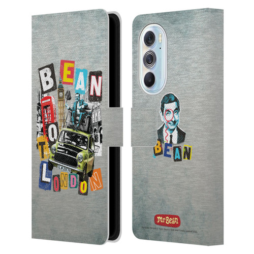 Mr. Bean Graphic Art Bean To London Leather Book Wallet Case Cover For Motorola Edge X30