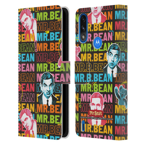 Mr. Bean Graphic Art With Teddy Leather Book Wallet Case Cover For Motorola Moto E7 Power / Moto E7i Power