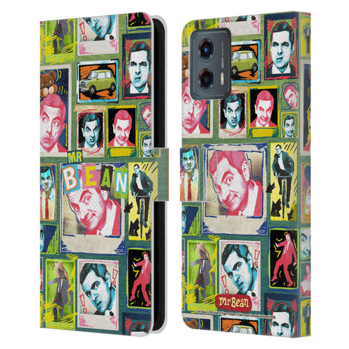 Mr. Bean Graphic Art Collage Leather Book Wallet Case Cover For Motorola Moto G (2023) Mr. Bean Graphic Art Collage Leather Book Wallet Case Cover For Motorola Moto G (2023)