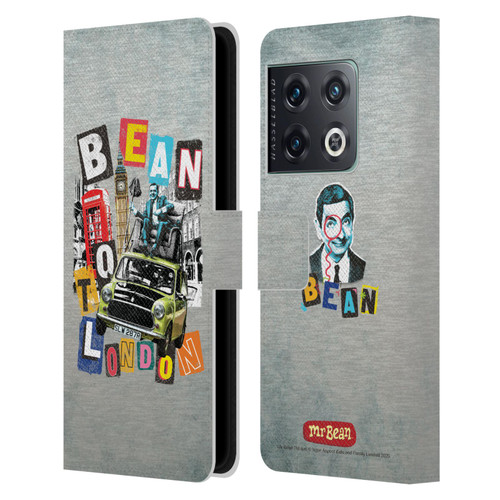 Mr. Bean Graphic Art Bean To London Leather Book Wallet Case Cover For OnePlus 10 Pro