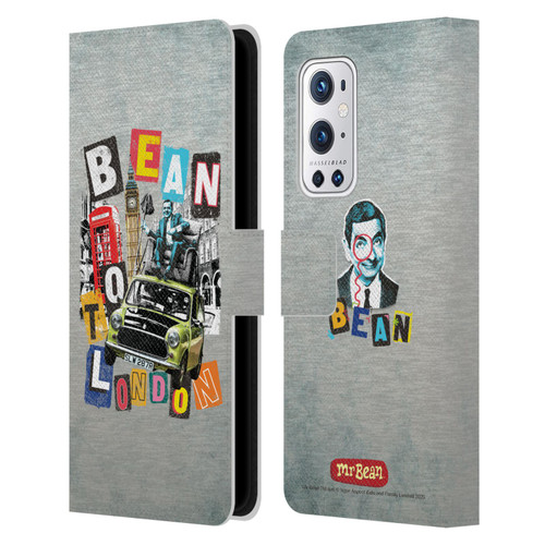 Mr. Bean Graphic Art Bean To London Leather Book Wallet Case Cover For OnePlus 9 Pro