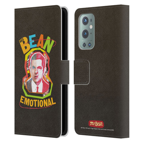 Mr. Bean Graphic Art Bean Emotional Leather Book Wallet Case Cover For OnePlus 9