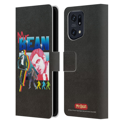 Mr. Bean Graphic Art Bike Leather Book Wallet Case Cover For OPPO Find X5 Pro