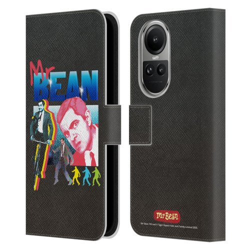 Mr. Bean Graphic Art Bike Leather Book Wallet Case Cover For OPPO Reno10 5G / Reno10 Pro 5G
