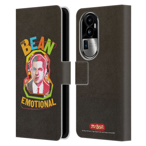Mr. Bean Graphic Art Bean Emotional Leather Book Wallet Case Cover For OPPO Reno10 Pro+