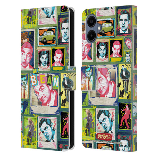 Mr. Bean Graphic Art Collage Leather Book Wallet Case Cover For Samsung Galaxy A06 4G / 5G