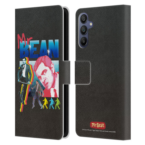 Mr. Bean Graphic Art Bike Leather Book Wallet Case Cover For Samsung Galaxy A15