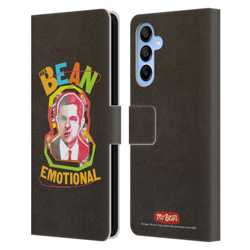 Mr. Bean Graphic Art Bean Emotional Leather Book Wallet Case Cover For Samsung Galaxy A16 5G