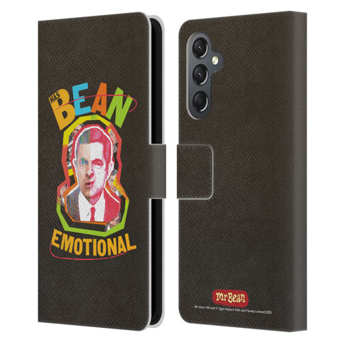Mr. Bean Graphic Art Bean Emotional Leather Book Wallet Case Cover For Samsung Galaxy A25 5G