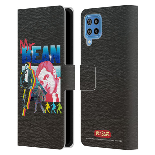 Mr. Bean Graphic Art Bike Leather Book Wallet Case Cover For Samsung Galaxy F22 (2021)