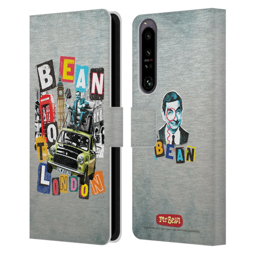 Mr. Bean Graphic Art Bean To London Leather Book Wallet Case Cover For Sony Xperia 1 IV