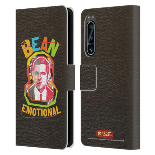 Mr. Bean Graphic Art Bean Emotional Leather Book Wallet Case Cover For Sony Xperia 5 IV