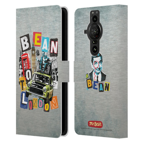 Mr. Bean Graphic Art Bean To London Leather Book Wallet Case Cover For Sony Xperia Pro-I
