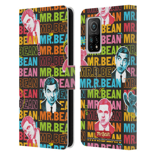 Mr. Bean Graphic Art With Teddy Leather Book Wallet Case Cover For Xiaomi Mi 10T 5G