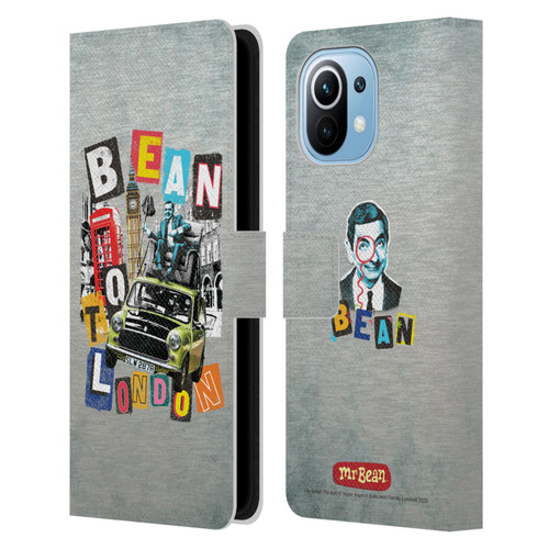 Mr. Bean Graphic Art Bean To London Leather Book Wallet Case Cover For Xiaomi Mi 11