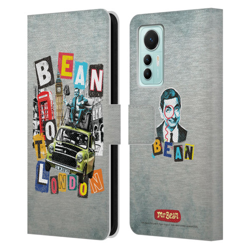 Mr. Bean Graphic Art Bean To London Leather Book Wallet Case Cover For Xiaomi 12 Lite