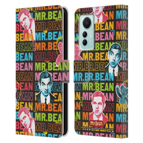 Mr. Bean Graphic Art With Teddy Leather Book Wallet Case Cover For Xiaomi 12 Lite