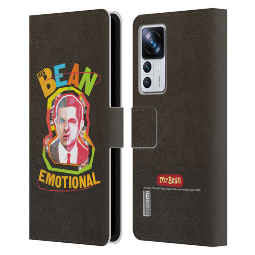 Mr. Bean Graphic Art Bean Emotional Leather Book Wallet Case Cover For Xiaomi 12T Pro