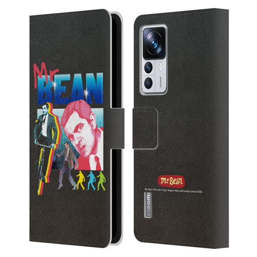 Mr. Bean Graphic Art Bike Leather Book Wallet Case Cover For Xiaomi 12T Pro