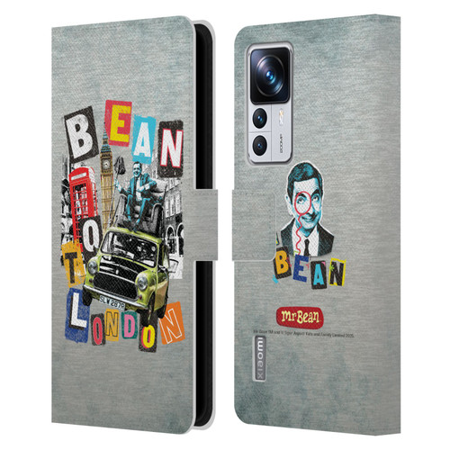 Mr. Bean Graphic Art Bean To London Leather Book Wallet Case Cover For Xiaomi 12T Pro
