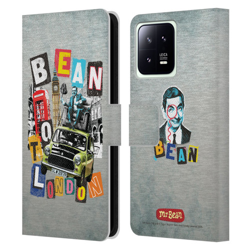 Mr. Bean Graphic Art Bean To London Leather Book Wallet Case Cover For Xiaomi 13 5G