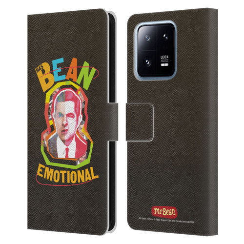 Mr. Bean Graphic Art Bean Emotional Leather Book Wallet Case Cover For Xiaomi 13 Pro 5G