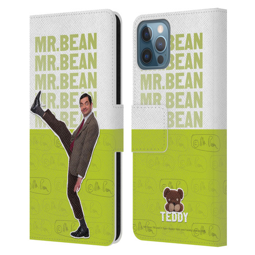 Mr. Bean Key Art Portrait Leather Book Wallet Case Cover For Apple iPhone 12 / iPhone 12 Pro