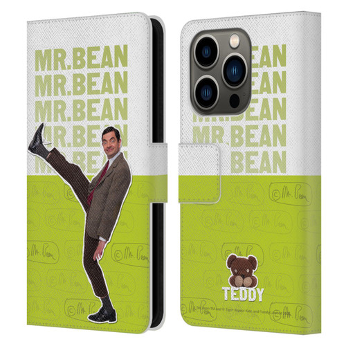 Mr. Bean Key Art Portrait Leather Book Wallet Case Cover For Apple iPhone 14 Pro