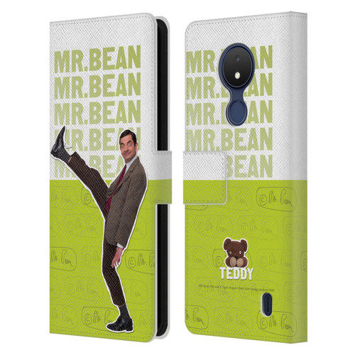 Mr. Bean Key Art Portrait Leather Book Wallet Case Cover For Nokia C21