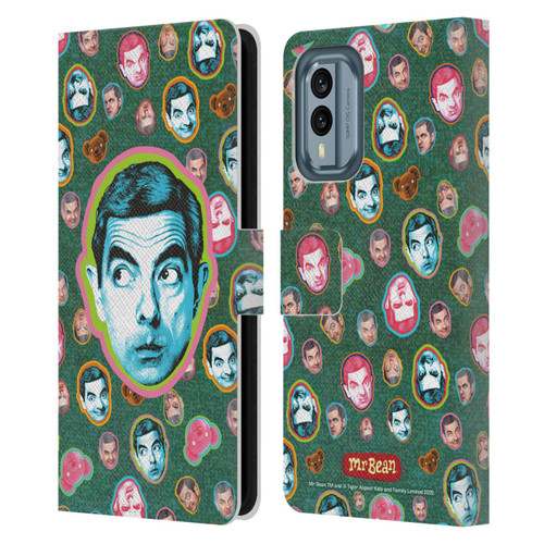 Mr. Bean Key Art Collage Leather Book Wallet Case Cover For Nokia X30