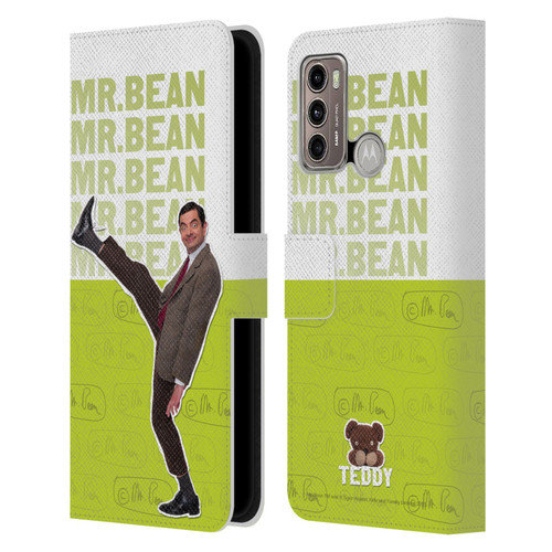 Mr. Bean Key Art Portrait Leather Book Wallet Case Cover For Motorola Moto G60 / Moto G40 Fusion
