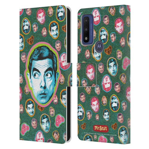 Mr. Bean Key Art Collage Leather Book Wallet Case Cover For Motorola G Pure