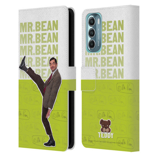 Mr. Bean Key Art Portrait Leather Book Wallet Case Cover For Motorola Moto G Stylus 5G (2022)