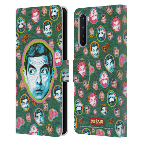 Mr. Bean Key Art Collage Leather Book Wallet Case Cover For OnePlus Nord 5G