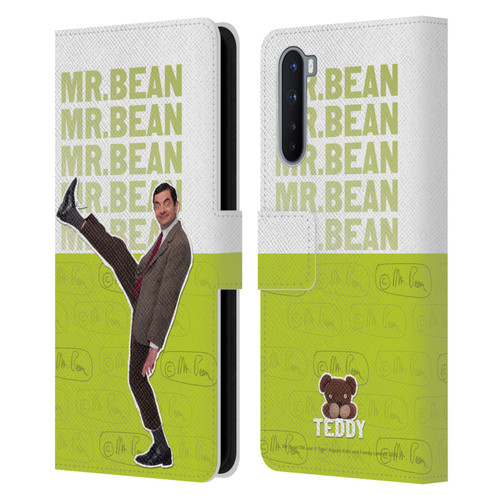 Mr. Bean Key Art Portrait Leather Book Wallet Case Cover For OnePlus Nord 5G