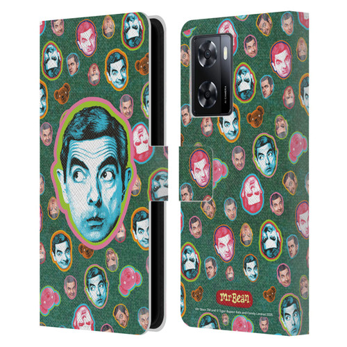 Mr. Bean Key Art Collage Leather Book Wallet Case Cover For OPPO A57s