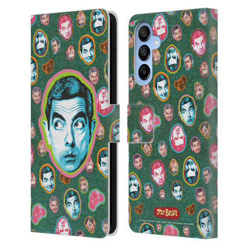 Mr. Bean Key Art Collage Leather Book Wallet Case Cover For Samsung Galaxy A16 5G
